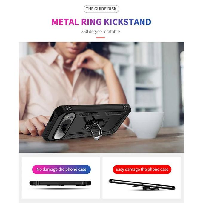 Coque hybride Ring pour Google Pixel 9 / Pixel 9 Pro Coque hybride Ring pour Google Pixel 9 / Pixel 9 Pro